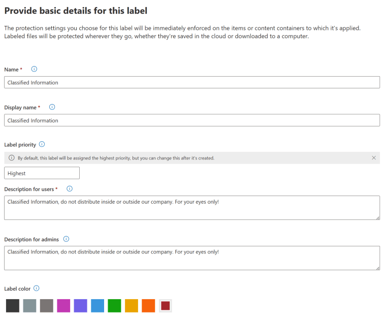 Purview Message Label Header Examples Microsoft Purview 101: How To Implement Sensitivity Labels ...