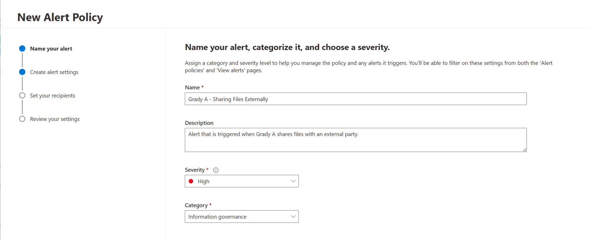 Policy Alert Microsoft Purview 101: Configuring Alert Policies for High Risk ...